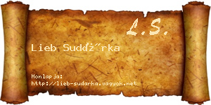 Lieb Sudárka névjegykártya